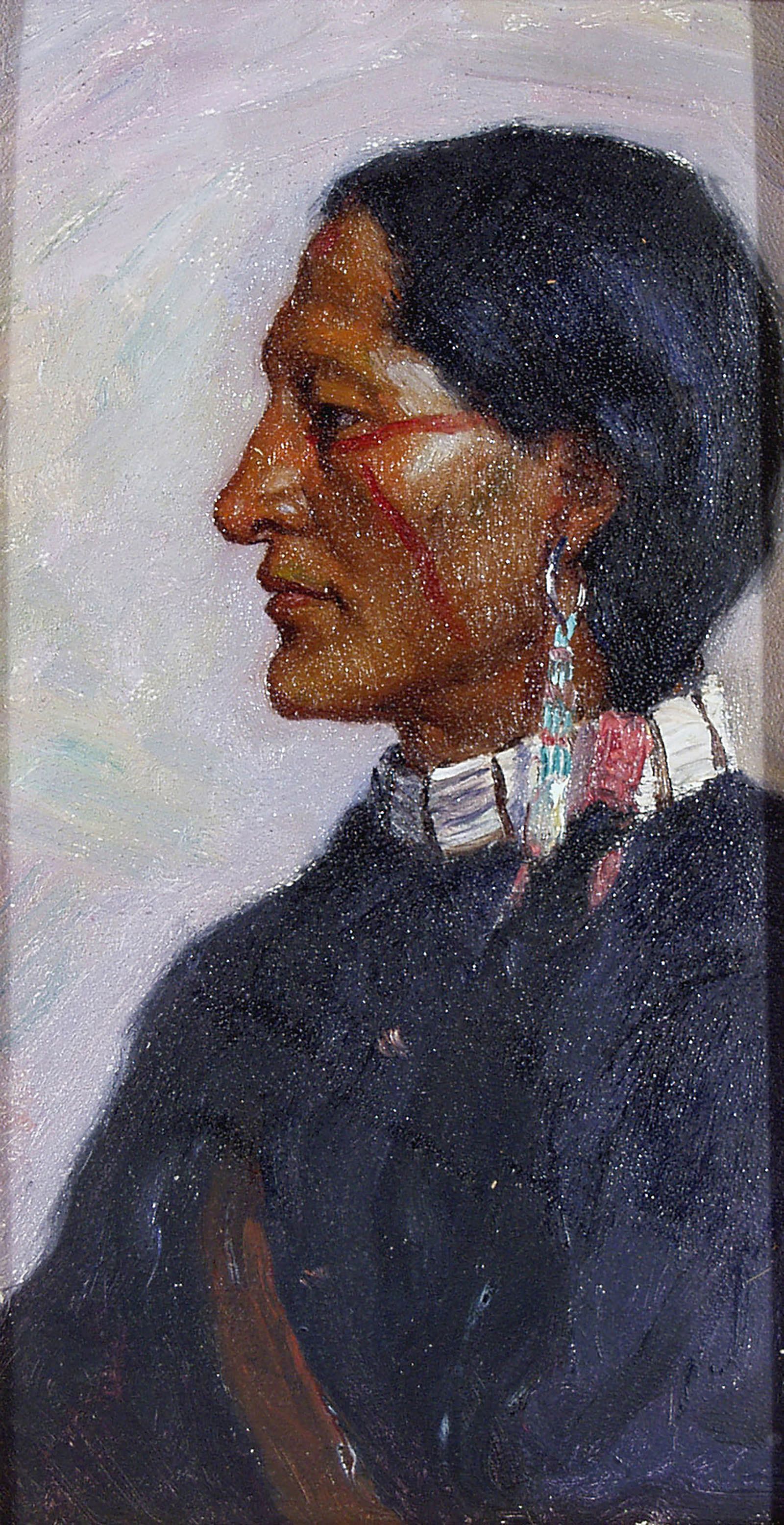 An Educated Carlisle Indian, Taos; [Untitled (Plains man)]